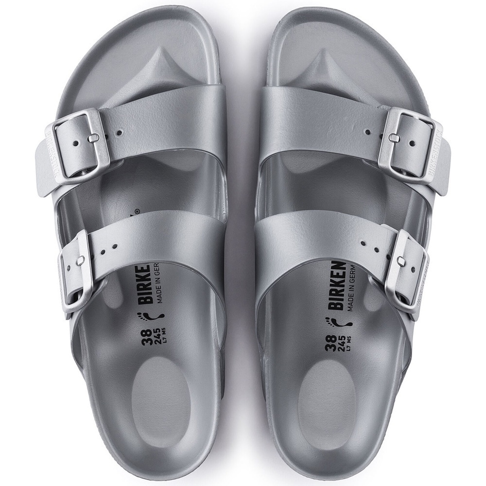 New Birkenstocks Arizona EVA Sandal Gray/Silver